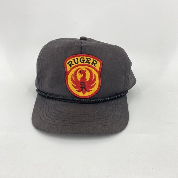 VTG Sturm Ruger Firearms Snapback Hat Trucker Cap Embroidered Patch Logo Cord - Picture 1 of 7